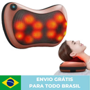 Massageador 8 Bolas Shiatsu Lombar Pescoço Veicular E Casa Almofada Lombar Pescoço Pés 110-220V