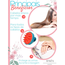Escova Massageadora Capilar Silicone Antiqueda