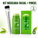 Máscara Chá Verde Remover de Cravos Anti-Acne Hidratante Beleza Pele Facial Clean Face Clareador Mask Stick FEBELLA Hot