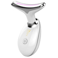 Massageador De Pescoço e Rosto LED Vibração Fototerapia Para Rejuvenescer Firmeza Anti-Rugas