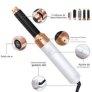 Escova Secadora 5 em 1 Modeladora Profissional Alisadora de Cabelo Anti Frizz INVICTUS