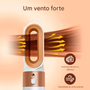 Escova Secadora 5 em 1 Modeladora Profissional Alisadora de Cabelo Anti Frizz INVICTUS