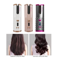 Modelador de cabelo automático sem fio com bateria recarregável de cerâmica embutida marisa