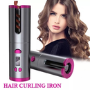 Modelador de cabelo automático sem fio com bateria recarregável de cerâmica embutida marisa