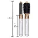 Escova Secadora 5 em 1 Modeladora Profissional Alisadora de Cabelo Anti Frizz INVICTUS