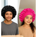 Touca de Cetim com Faixa Larga Elástica | Protege e Retira o Frizz para Cabelos médios
