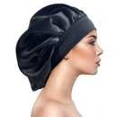 Touca de Cetim com Faixa Larga Elástica | Protege e Retira o Frizz para Cabelos médios